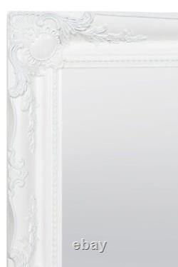 Extra Large Mirror Full Length White Wall Antique Vintage 4Ft6x1Ft6 137cm X 46cm