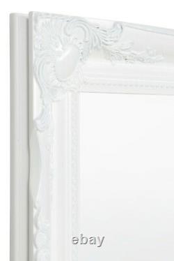 Extra Large Mirror Full Length White Wall Antique Vintage 4Ft6x1Ft6 137cm X 46cm