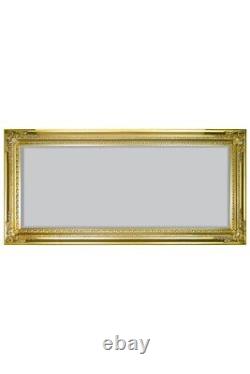 Extra Large Mirror Gold Antique Wall full length 5Ft10 X 2Ft10 178cm X 87cm