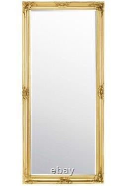 Extra Large Mirror Gold Wall Vintage Full Length 5Ft6 X 3Ft6 168cm X 107cm