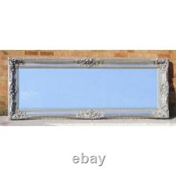 Extra Large Mirror New White Solid Full Length Wood Wall 6Ft X 4Ft 183cm X 122cm