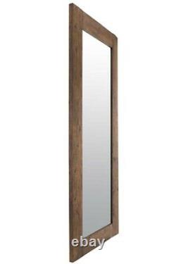 Extra Large Mirror Solid Rustic Wood Full Length Wall 6Ft10 X 2Ft10 208cm X 87cm