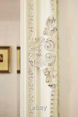 Extra Large Mirror Wall Antique Vintage Full Length White 8ft x 5ft 241x147cm