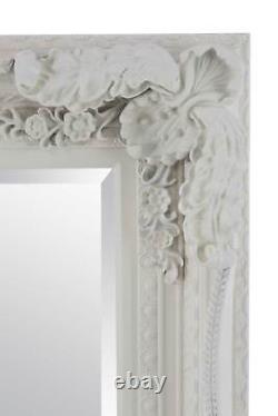 Extra Large Mirror Wall Cream Antique Vintage Full Length 6ft7 x 4ft7 208 x 1