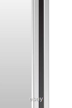 Extra Large Mirror Wall Full Length Silver Black All Glass 3Ft11x1Ft3 120 x 40cm