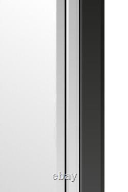 Extra Large Mirror Wall Full Length Silver Black All Glass 3Ft11x1Ft3 120 x 40cm