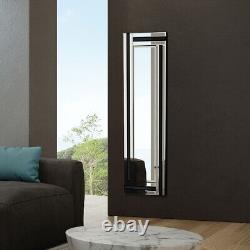 Extra Large Mirror Wall Full Length Silver Black All Glass 3Ft11x1Ft3 120 x 40cm