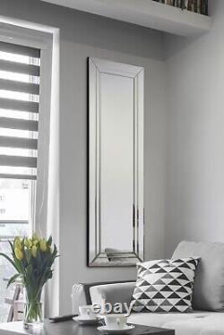 Extra Large Mirror Wall Silver All Glass Full Length 1Ft4 X 3Ft11 40cm X 120cm