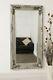 Extra Large Mirror Wall Silver Full Length Vintage Wood 5ft 9 X 2ft 11 175cm