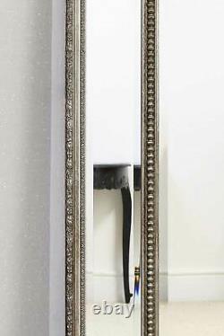 Extra Large Mirror Wall Silver Ornate Vintage Full Length 6Ft4x4Ft6 192 X 134cm