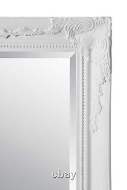 Extra Large Mirror Wall White Antique Vintage Full Length 5Ft7x3Ft7 170 X 109cm