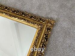 Extra Large Ornate Full Length Gold Wood Vintage Mirror Antique 150cm x 118cm