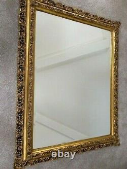 Extra Large Ornate Full Length Gold Wood Vintage Mirror Antique 150cm x 118cm