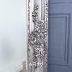 Extra Large Silver Mirror Ornate Heavily Full Length Wall Home 200cm x 100cm