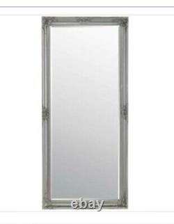 Extra Large Wall Antique Silver Mirror Full Length Framed 5ft6x2ft6 165x76cm