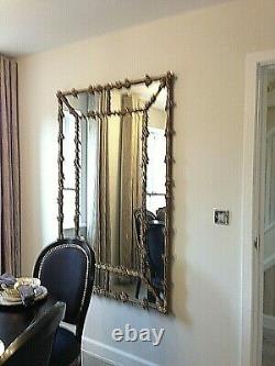 Extra Large Wall Mirror Antique Brass Vintage Look Full Length