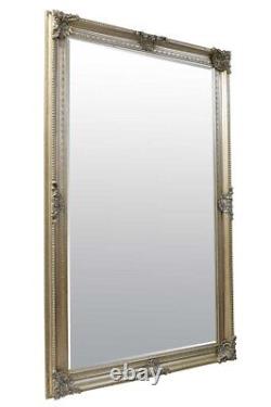 Extra Large Wall Mirror Antique Vintage Full Length Silver 8ft x 5ft 241x147cm