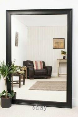 Extra Large Wall Mirror Black Framed Modern Full Length 6Ft 9 X 4Ft 9 206x145cm