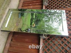 Extra Large Wall Mirror Full Length Silver All Glass 200x90