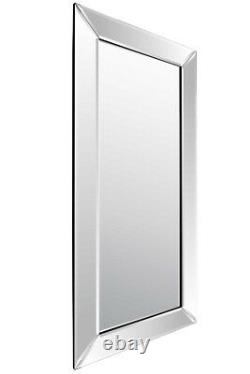 Extra Large Wall Mirror Full Length Silver Home Decor 5Ft9 X 2F9 174cm x 85cm