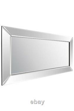 Extra Large Wall Mirror Full Length Silver Home Decor 5Ft9 X 2F9 174cm x 85cm
