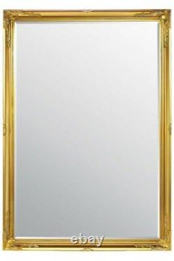 Extra Large Wall Mirror Gold Antique Vintage Full Length 6Ft7x4Ft7 201 x 140cm