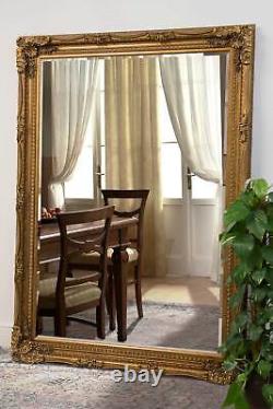 Extra Large Wall Mirror Gold Antique Vintage Full Length 6ft7 x 4ft7 148 x 208cm