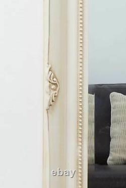 Extra Large Wall Mirror Ivory Antique Vintage Full Length 5Ft7 X 2Ft7 170cmx79cm