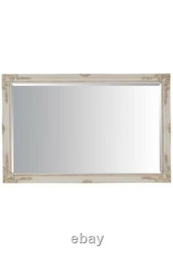 Extra Large Wall Mirror Ivory Antique Vintage Full Length 5Ft7x3Ft7 170 X 109cm