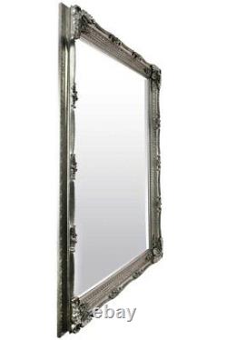 Extra Large Wall Mirror Silver Antique Vintage Full Length 6ft7 x 4ft7 208 x