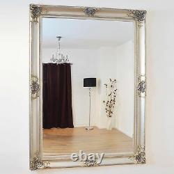 Extra Large Wall Mirror Silver Decorative Antique Full Length 7ftx5ft 213x152cm