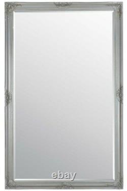 Extra Large Wall Mirror Silver Vintage Full Length 5Ft6 X 3Ft6 165.5cm X 105.5cm