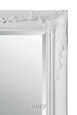 Extra Large Wall Mirror White Antique Vintage Full Length 5Ft7x3Ft7 170 X 109cm