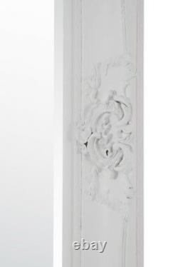 Extra Large White Full Length Long Leaner Wall Mirror 7ft x 5ft 213 x 152cm
