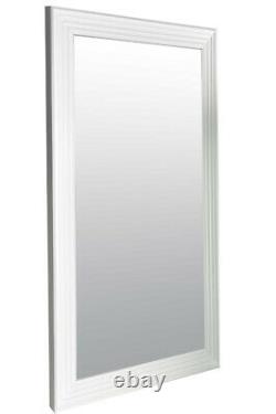 Extra Large White Modern Wall Mirror Retro Full Length 5ft6X2ft6 1672mmX756mm