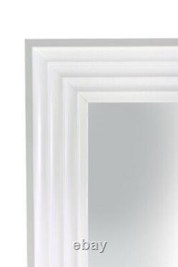 Extra Large White Modern Wall Mirror Retro Full Length 5ft6X2ft6 1672mmX756mm