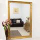 Extra Large Full Length Long Gold Wall Leaner Wood Mirror 170cm X 109cm