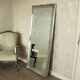 Extra Large Silve Full Length Wall Floor Mirror Shabby Vintage Chic Bedroom Home