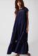 Free People Cutwork Dress Midnight Blue Uk L Summer Boho Open Back Rrp £188