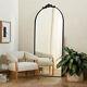 Full Length Black Arched Extra Tall Large Metal Mirror Wall Mounted 180x80cm New
