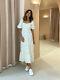 Faithfull The Brand Gianna Floral Print Midi Dress Size Large 12 14 Linen Bnwt