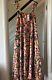 Farm Rio @ Anthropologie Pink Floral Tiered Maxi Dress Size L Boho Rrp £220