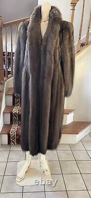 Fisher Sable Fur Revillon Fifth Avenue Full Length Coat