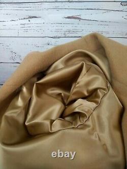 Fleurette Wool Coat Full Length Double Breasted Size Medium/Large