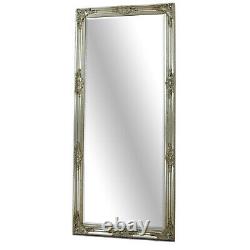 Florence Large Full Length Silver Leaf Chic Leaner Wall Floor Mirror 64 x 28