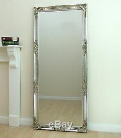 Florence Large champage Silver Leaner Full Length floor Wall Mirror 163cm x72cm