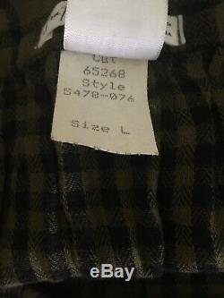Free People CP Shades Plaid Cotton Maxi Skirt Grunge Sold Out Olive Black L NWOT