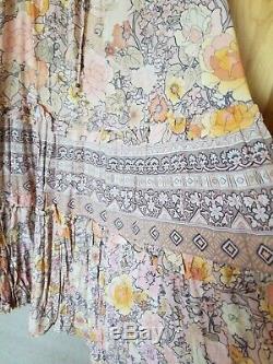 Free People Spell and The Gypsy Rose/Tyrie Tiered Floral Skirt NWT L