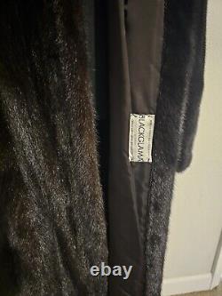 Full Length Blackglama Mink Coat 48 Size Large