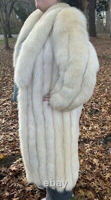 Full Length Blue Fox Fur Coat